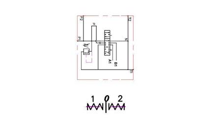 HYDRAULIKVENTIL 1xP40 + EINFACHWIRKENDE FUNKTION B1