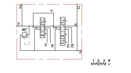 HYDRAULIKVENTIL 2xP80 +  SCHWIMMSTELLUNG