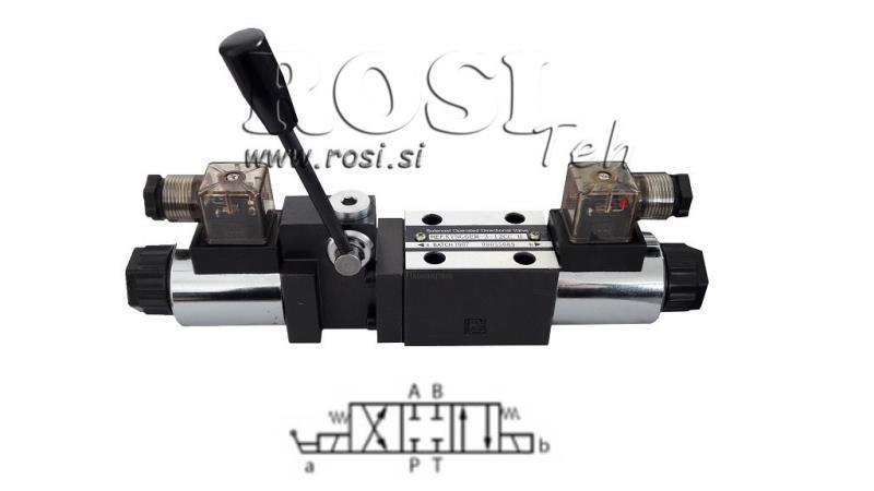HYDRAULICKÝ MANUÁLNY A ELEKTROMAGNETICKÝ VENTIL CETOP 12/24/230V N1