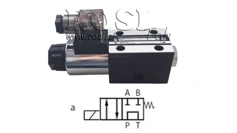 HYDRAULISCHES ELEKTROMAGNETISCHESVENTIL CETOP 3 12/24/230V 2A