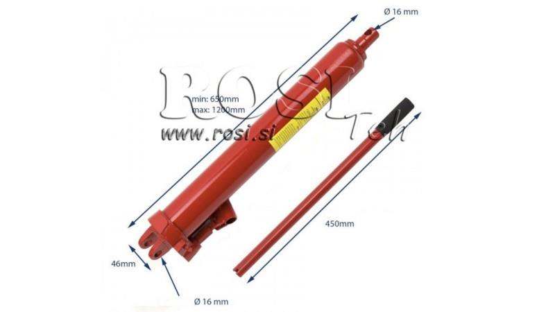 HÜDRAULILINE SILINDER 8Ton MANUAALSE PUMBI KÄIK 510 mm