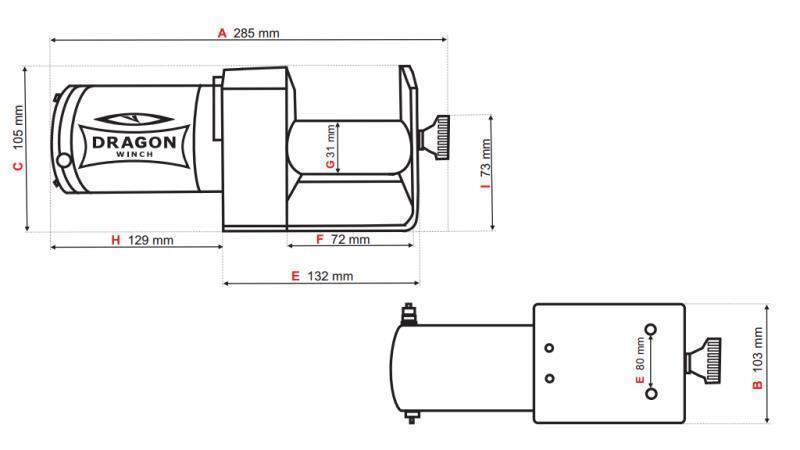 12 V ELEKTRISCHER WINSCH DWM 2500 ST - 1133 kg