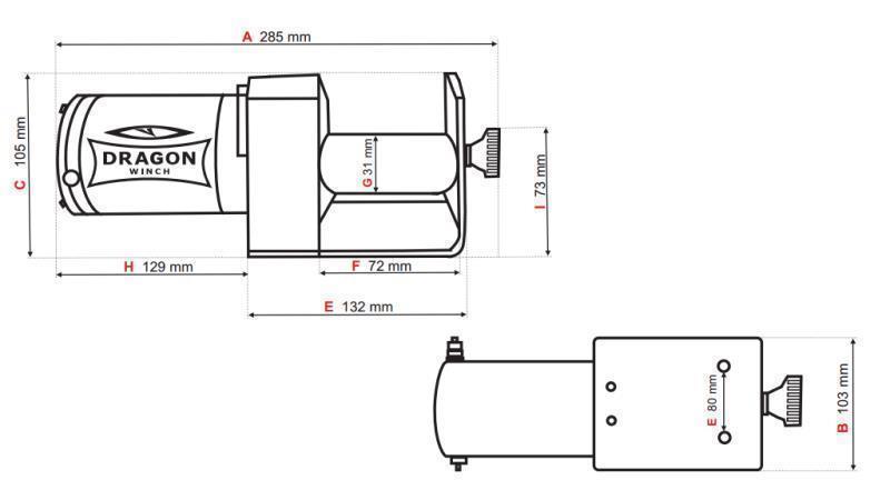 12 V ELEKTRISCHE SEILWINDE DWM 2500 ST - 1133 kg