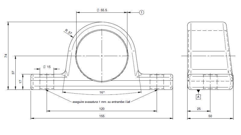 TELESCOPISCHER ZYLINDERHALTER FI55