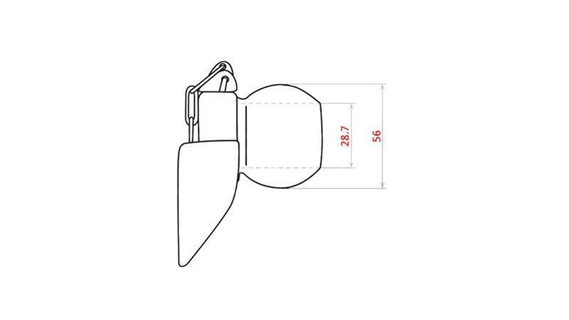 KULEKOBLING FOR AUTOMATISK HYDRAULISK KROK KAT.2 - 28.4mm