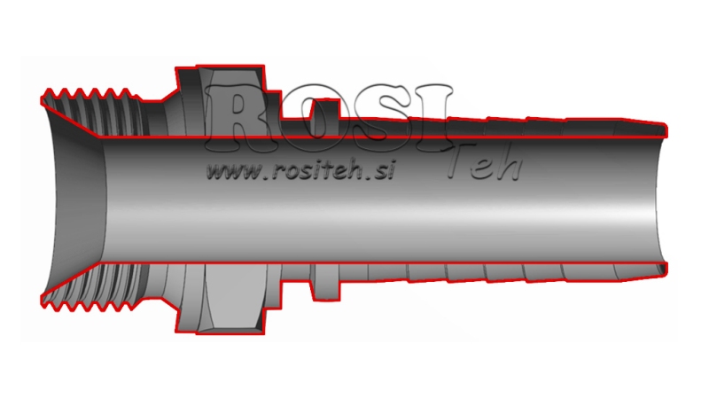 HYDRAULIC FITTING BSP MALE DN6-M14X1.5