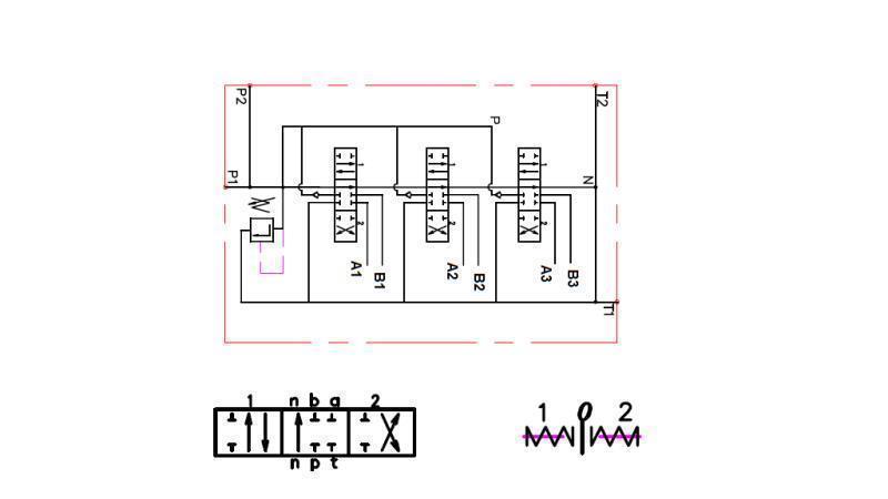 HYDRAULIC VALVE 3xP40