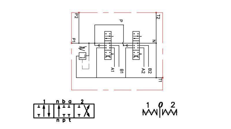 HYDRAULIKVENTIL 2xP80 + JOYSTICK