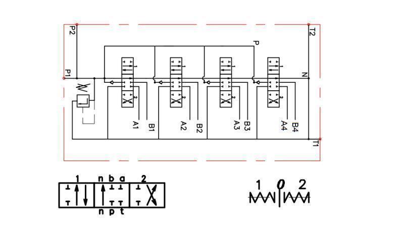 VALVOLA IDRAULICA 4xP80 + 2x JOYSTICK