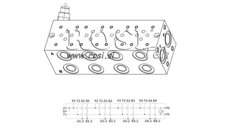 ALAPLAP CETOP3 NG6 4M Z BISZTOSITÓVAL