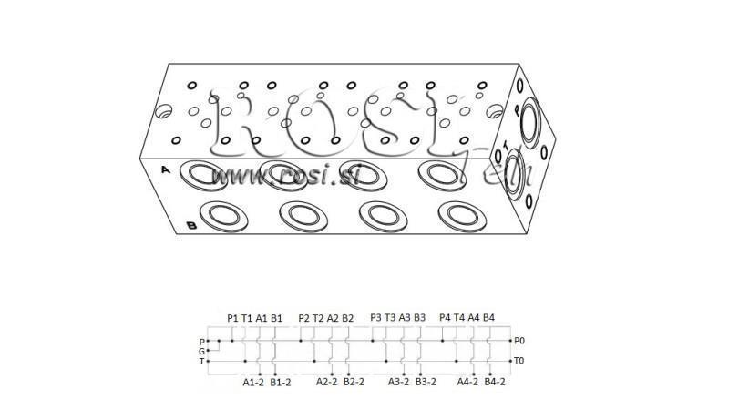 БАЗА CETOP3 NG6 4М