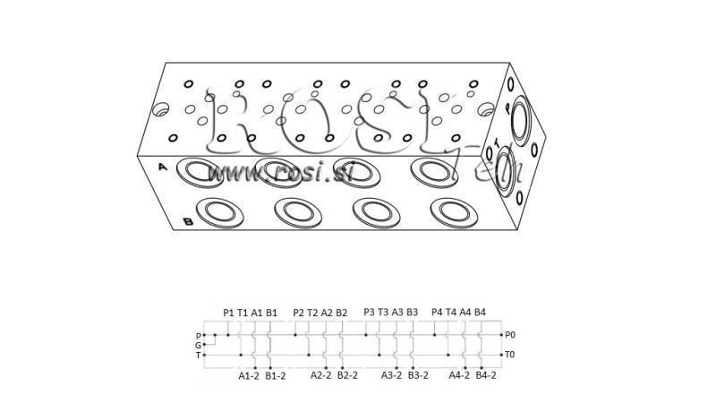 CETOP3 SOCKEL NG6 4M