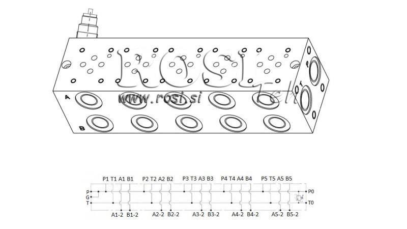 ALAPLAP CETOP3 NG6 5M Z BISZTOSITÓVAL