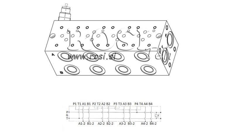 SERIELLE BASIS CETOP3 NG6 4M MIT SICHERHEIT