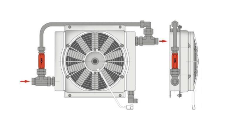 PRESSURE RELIEF VALVE FOR OIL HEAT EXCHANGER 3/4'' BY-PASS 5 bar